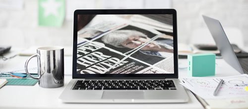 portatil-prensa Posverdad Y Fake News